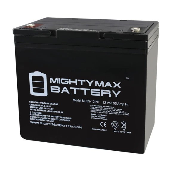 12V 35AH SLA Internal Thread Battery for Sears 16481-16482, Mighty Max Battery, Mfr#: ML35-12INT303